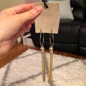 New urban outfitters gold earrings